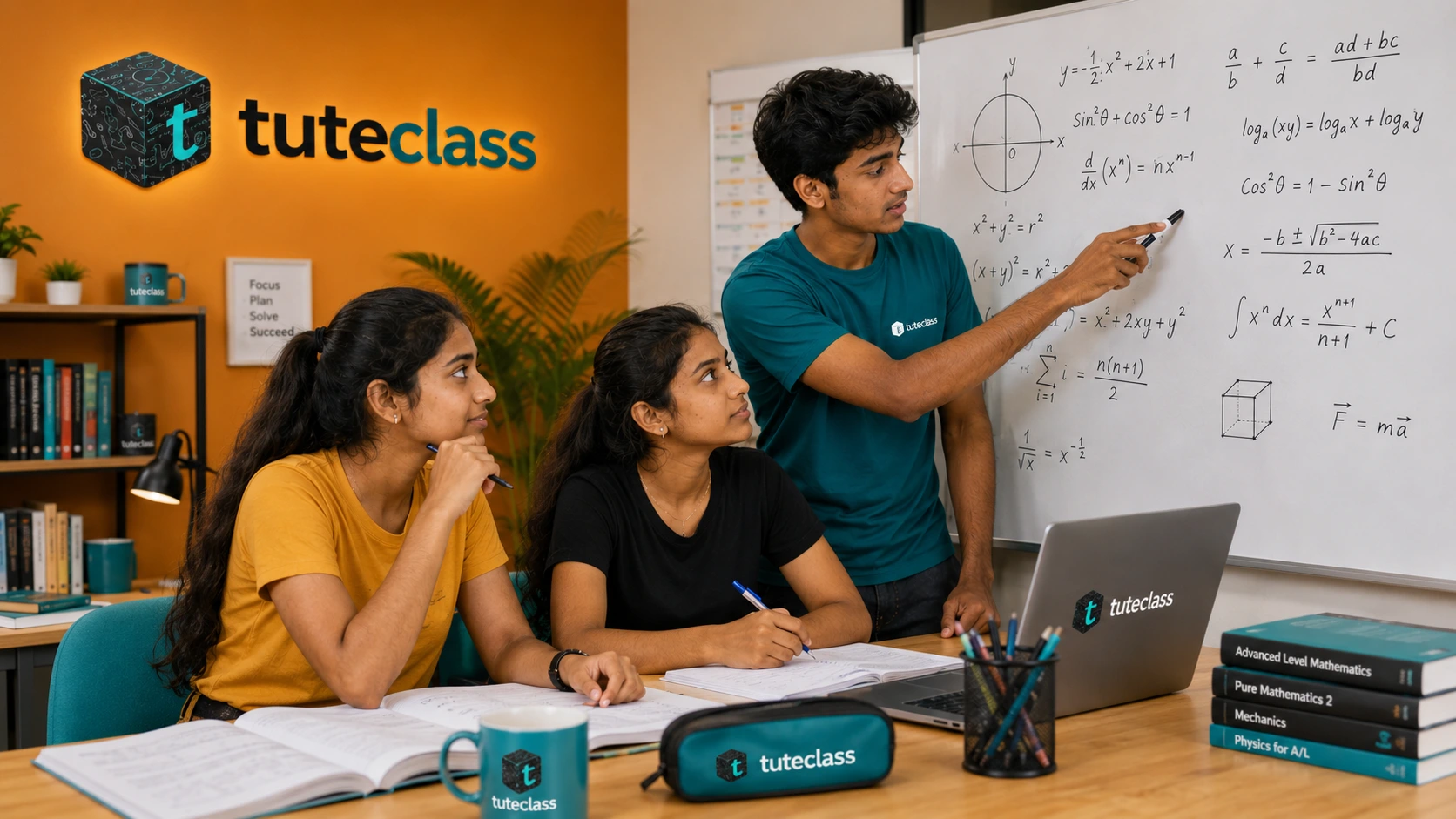A/L tuition classes in Sri Lanka – advanced level students in a study group